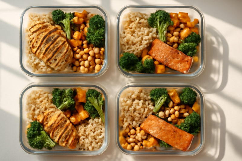 Halal meal prep voor spieropbouw: hoog-eiwit weekmenu zonder varkensvlees