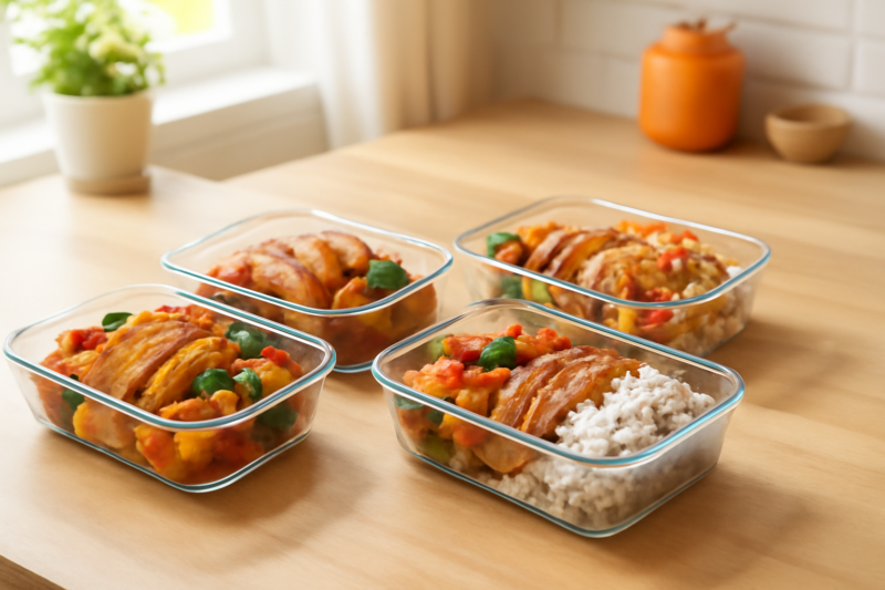 Kip mealprep voor gezin en kinderen: lunches en avondmaaltijden die iedereen lust