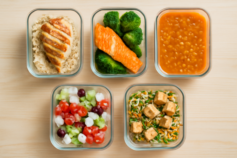 Meal prep recepten voor afvallen: 5 maaltijden onder 400 kcal